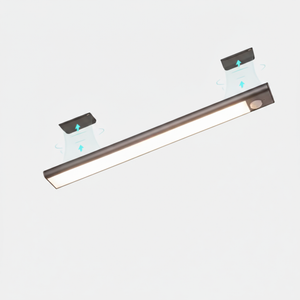 Long rectangular light fixture on a white background